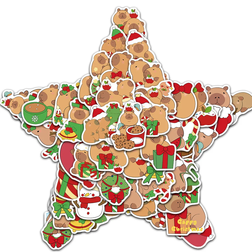 50/100PCS Cartoon Weihnachten Delphin Graffiti Aufkleber Telefon Geschenk Karten Wasser Tassen Notebooks Schreibwaren Boxen Dekorative Aufkleber Image