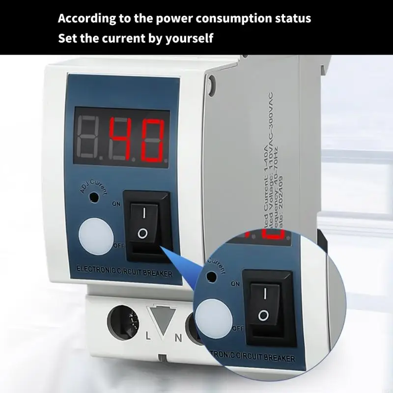 Einstellbarer Strombegrenzer 40 A mit LED-Anzeige und hochpräzisem Steuerstrombegrenzungsschaltern für Stromschutz Image