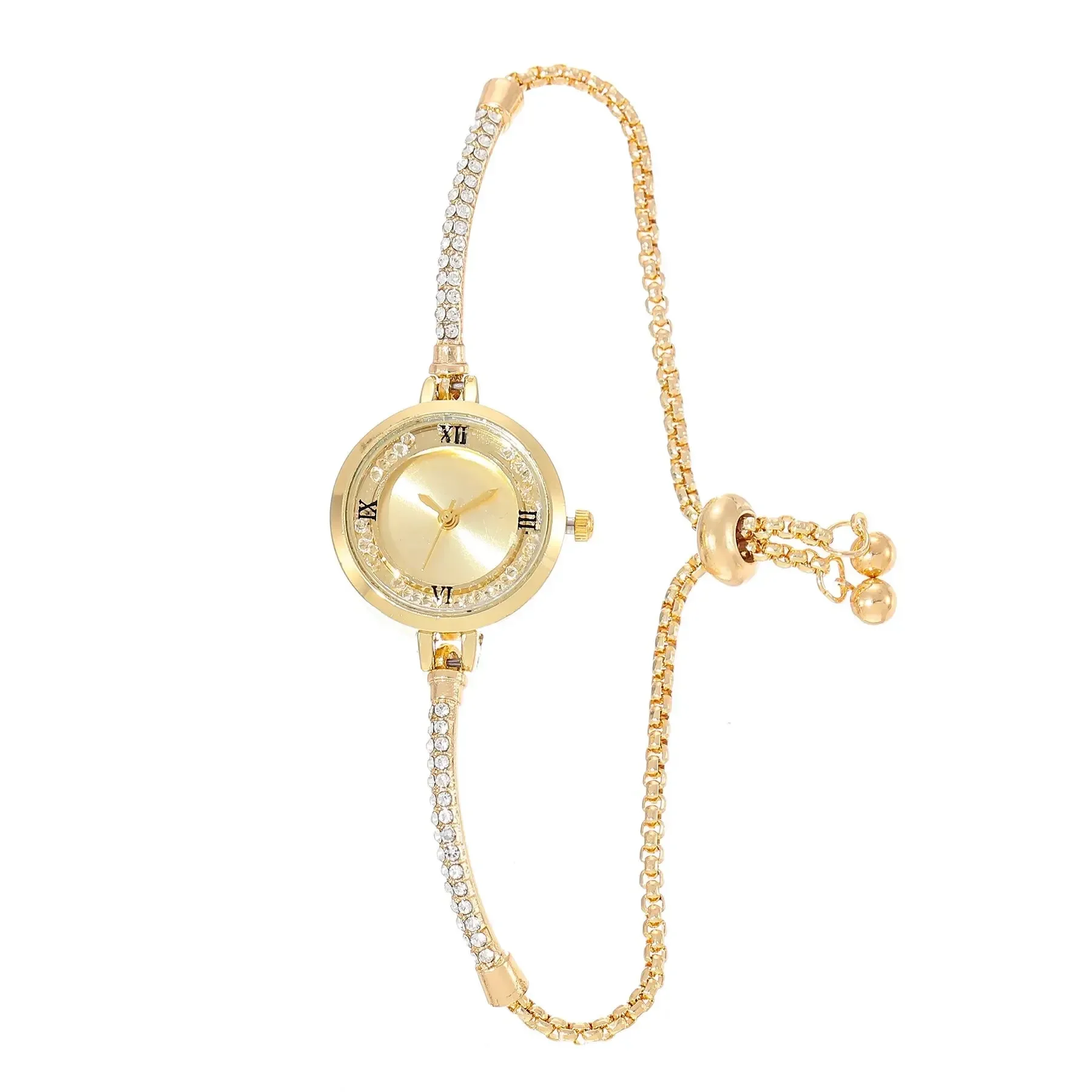 2024 mode frauen Armbanduhr Gold Armband Kleine Zifferblatt Elegante Uhr Neue Nette Frauen Stahl Armband Uhr Quarz Armbanduhr