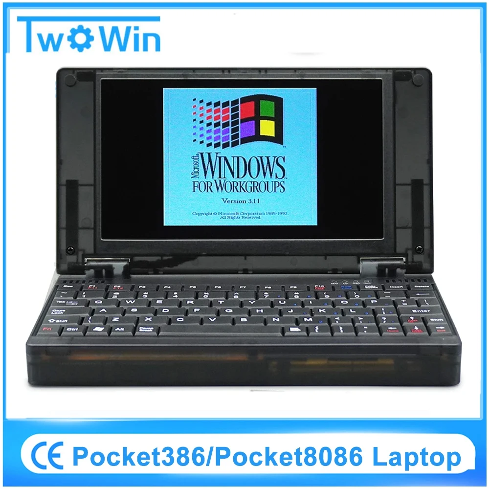 Pocket 386/Pocket 8086 Laptop-Computer CGA-Grafikkarte Seriell Parallel IBM PC XT Maschine Mikrocomputer Retro-Spielekonsole