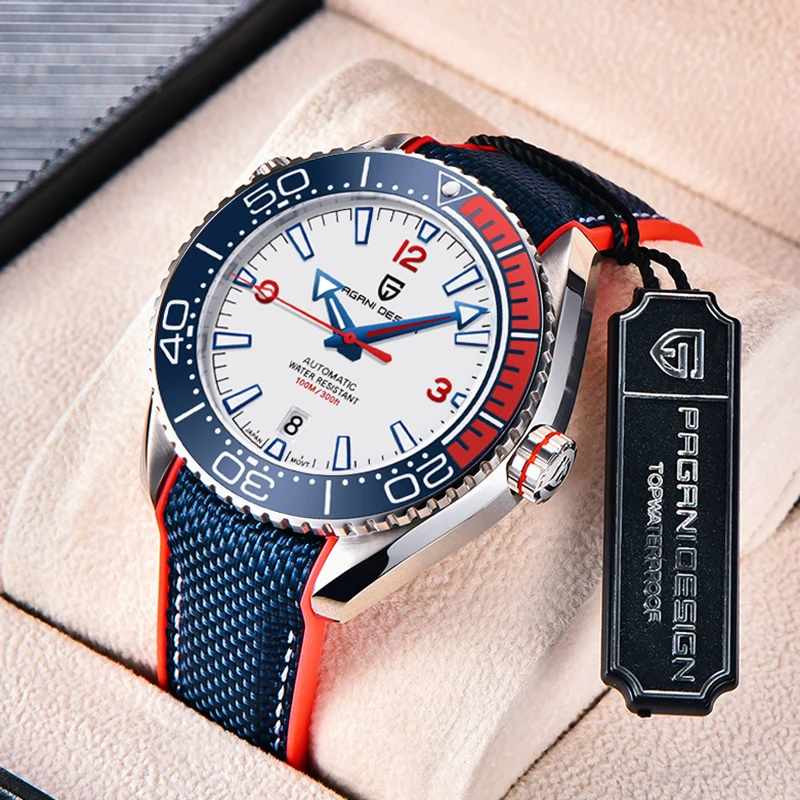 PAGANI DESIGN Top Luxus Mechanische Automatische Uhr Wasserdicht Leucht Saphir Edelstahl Männer Business Uhr reloj hombre Image