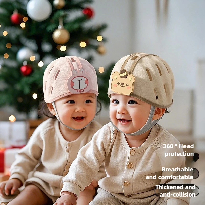 Baby Anti Fall Hut Säugling Lernen, Gehen Kopf Schutz Sicherheit Hut Verdickt Anti-kollision Atmungsaktive Kinder Sicherheit Schutz Image
