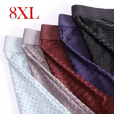 4 teile/los Bambus Faser männer Boxer Pantie Unterhose plus größe XXXXL große größe shorts atmungsaktive unterwäsche 5XL 6XL 7XL 8XL Image