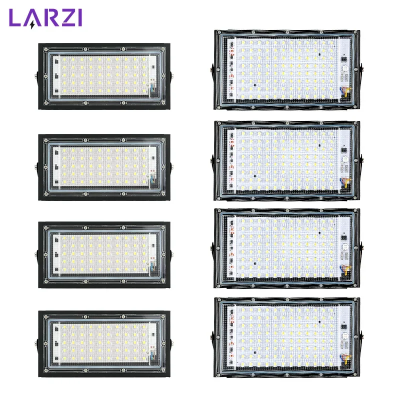 Led Flutlicht 110V 220V 50W 100W Outdoor Refletor Flutlicht IP65 Wasserdichte Wand Lampe Reflektor proyector Led Garten Lichter