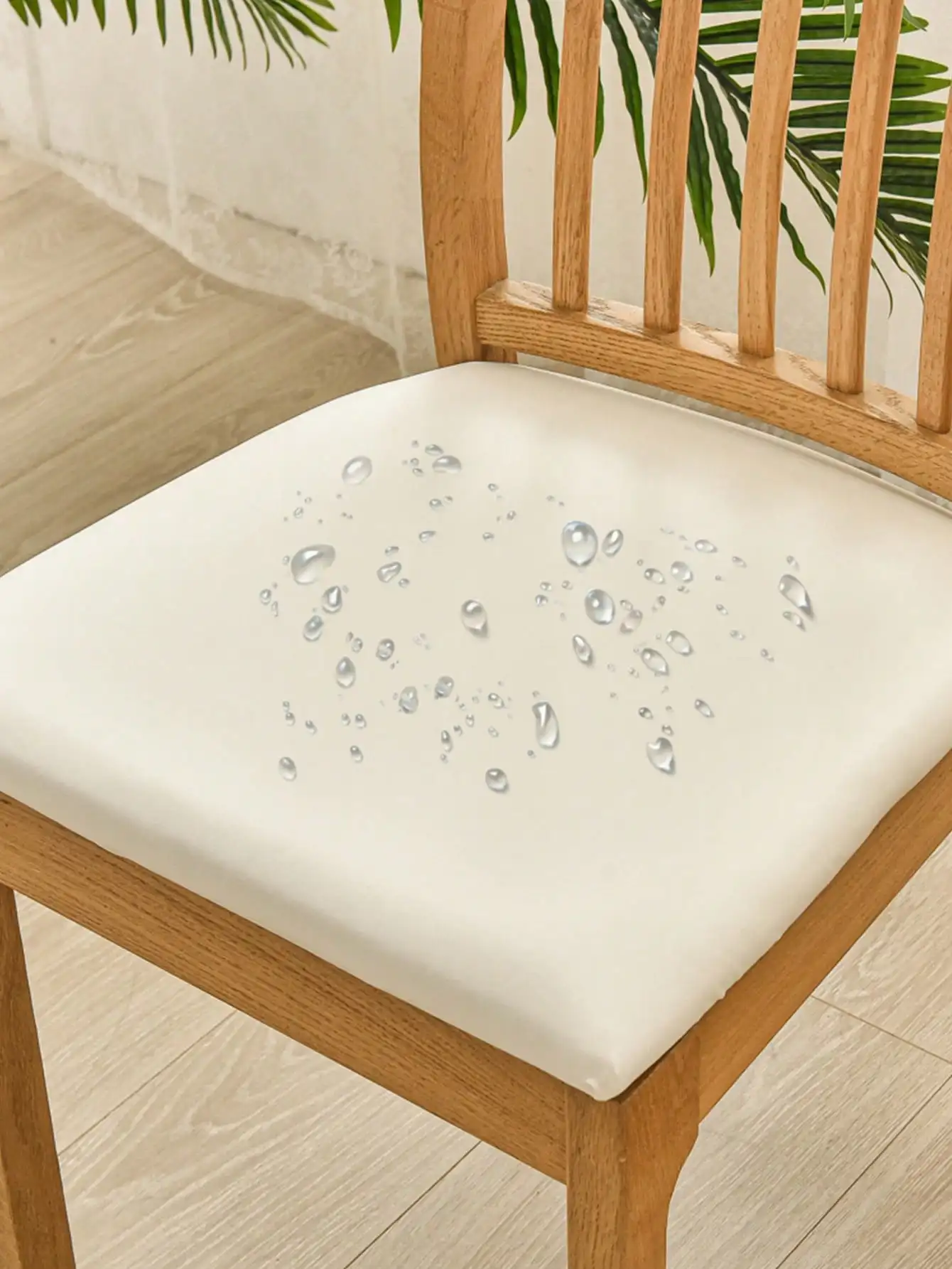Wasserdicht PU Stuhl Kissen Abdeckung Für Küche Esszimmer Leder Sitz Abdeckung Esszimmer Stuhl Sitzkissen Abdeckung Einfarbig