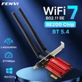 FENVI WiFi7 BE200 Adattatore WiFi PCIE BT5.4 Tri-Band 2.4G/5G/6Ghz Adattatore scheda Wi-Fi di rete wireless per PC desktop Windows10/11