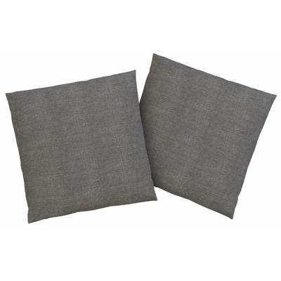 Kissenbezüge HOME AFFAIRE "Melli Kissenbezug, OEKO-TEX und Made in Green zertifiziert", grau (anthrazit, meliert), B:40cm L:40cm, Linon, Obermaterial: 100% Baumwolle, Kissenbezüge Image