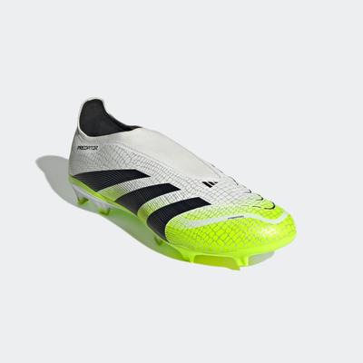 Fußballschuh ADIDAS PERFORMANCE "PREDATOR LEAGUE LACELESS FIRM/MULTI-GROUND", Gr. 48, bunt (cloud weiß, core schwarz, lucid lemon), Synthetik, Textil, sportlich, Schuhe, geeignet für Rasen- und Kunstrasenplätze Image
