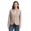 Sweatblazer TOM TAILOR "Ottoman", Damen, Gr. XS (34), grau (soft taupe), Jersey, Obermaterial: 54% Baumwolle, 43% Polyester, 3% Elasthan, unifarben, casual, tailliert taillenbedeckt, V-Ausschnitt, Langarm, Blazer, mit aufgesetzten Taschen und Struktur