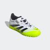 Fußballschuh ADIDAS PERFORMANCE "PREDATOR CLUB HOOK-AND-LOOP KUNSTRASENSCHUHE KIDS", Gr. 32, bunt (cloud weiß, core schwarz, lucid lemon), Synthetik, sportlich, Schuhe, geeignet für harte Untergründe Asche und Kunstrasen