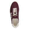 Plateausneaker MARCO TOZZI BY GMK, Damen, Gr. 39, rot (dunkelrot), Lederimitat, Textil, unifarben mit Farbeinsatz, sportlich, Schuhe, Freizeitschuh, Halbschuh, Schnürschuh mit Plüsch-Details