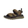Sandale GEOX "Geox Sandalen Lederimitat/Textil", Kinder, Gr. 43, braun (military), Lederimitat, Textil, sportlich, Schuhe