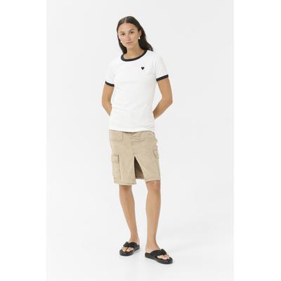 T-shirt Regular fit Chalk/Black Heart white black Image