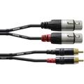 Cordial - cfu 1,5 fc Audio Cavo adattatore [2x Presa xlr - 2x Spina rca] 1.50 m Nero