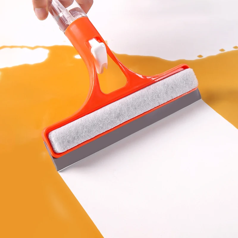 3-in-1-Duschschaber, Reiniger, Badezimmer, Glasreinigungsspiegel mit Gießkanne, Rakel, sauberer Boden, Fenster, Werkzeug, Wasserwischer Image