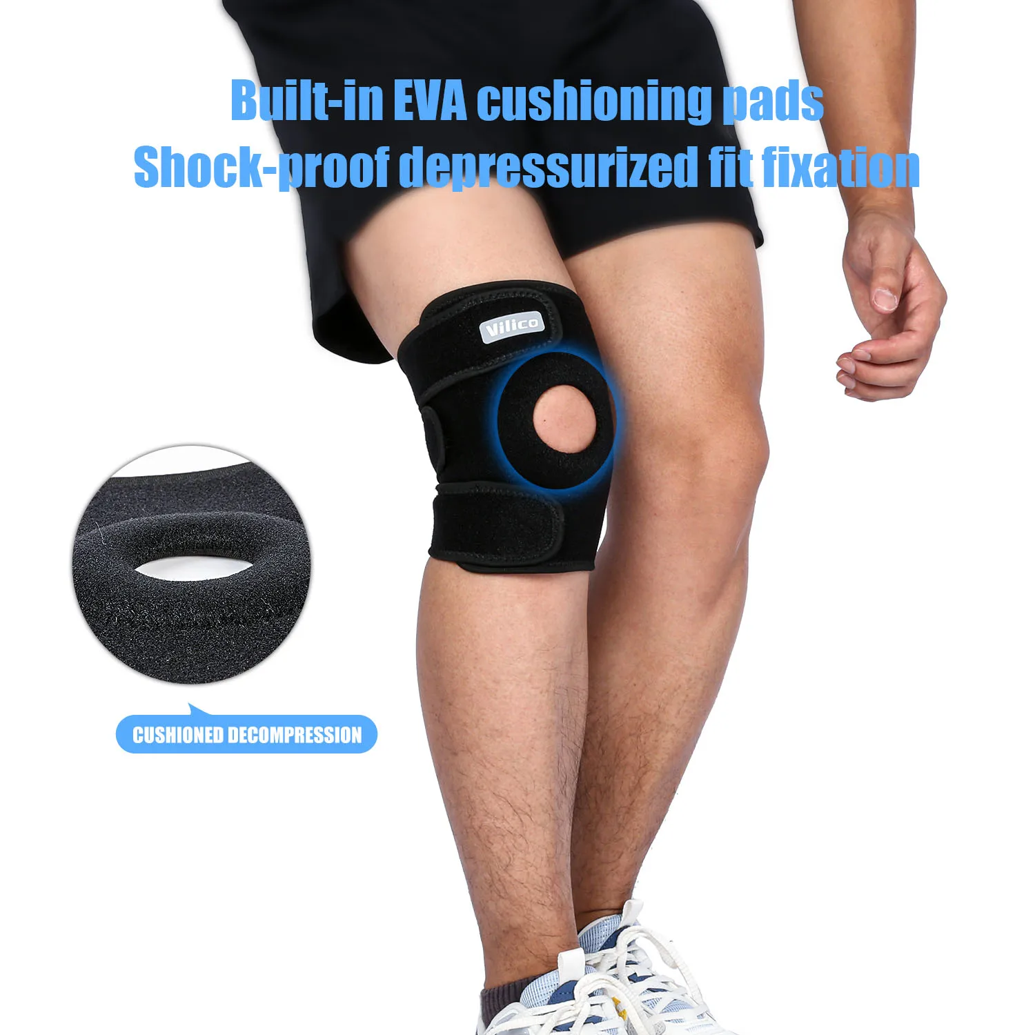 1 stück Sport Knie Pad für Tanzen Volleyball Yoga Frauen Kinder Männer Kneepad Patella Brace Unterstützung Fitness Protector Arbeit Ausrüstung Image