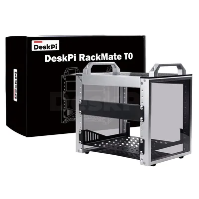 DeskPi RackMate T0 Rackmount, 10-Zoll-4U-Serverschrank für Netzwerk, Server, Audio- und Videogeräte Image
