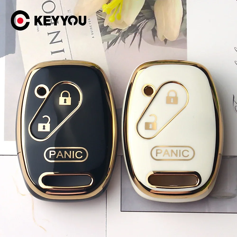 KEYYOU NEUE TPU Auto Schlüssel Fall Abdeckung Shell Halter Tasche Für HONDA Accord CRV Pilot Civic 2003 2007 2008 2009 2010 2011 2012 2013 Image