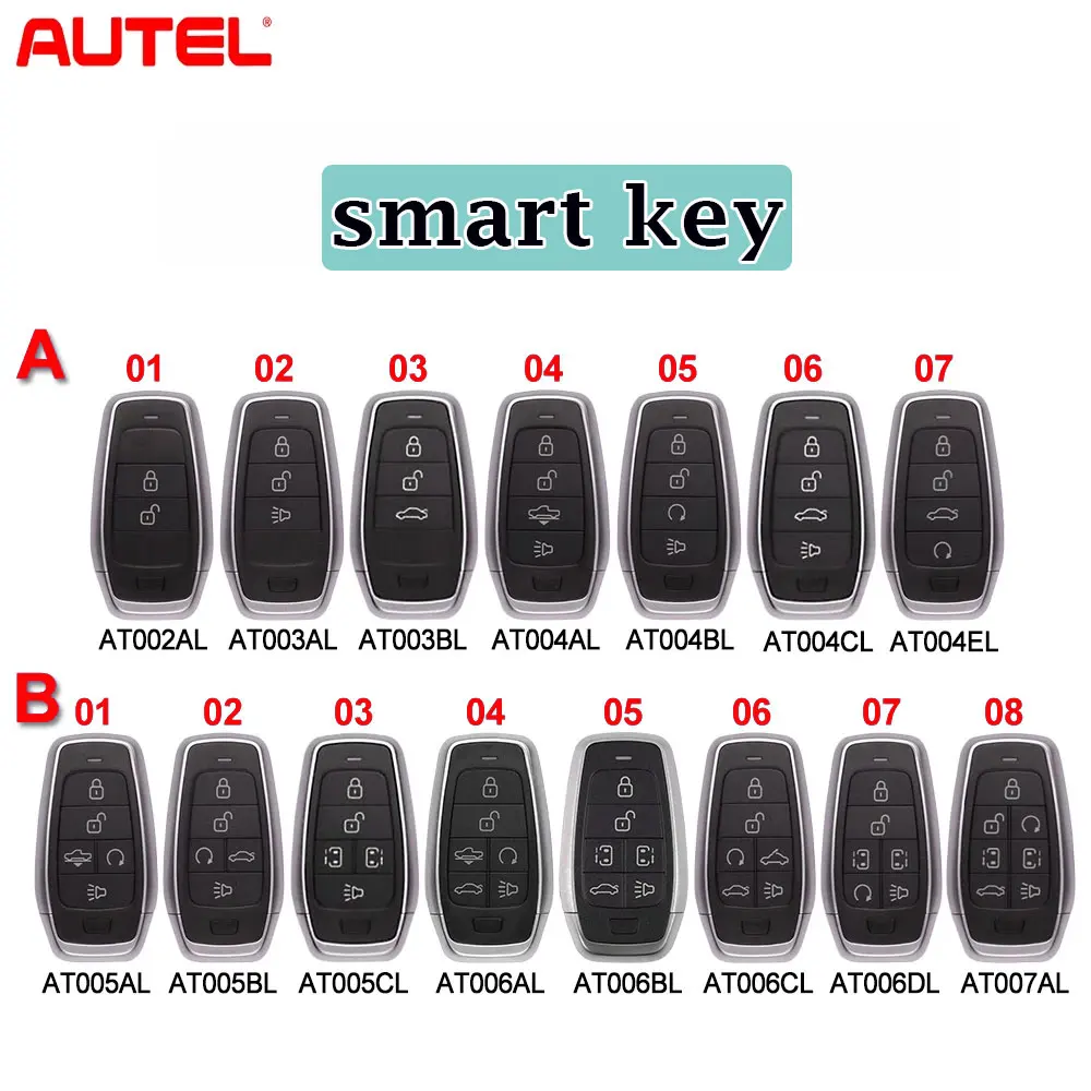 Autel Universal Smart Key AT002AL AT003BL AT004AL/BL/CL/EL AT005CL AT006BL AT007AL Smart Key für MaxiIM KM100 IM508 IM608 PRO Image