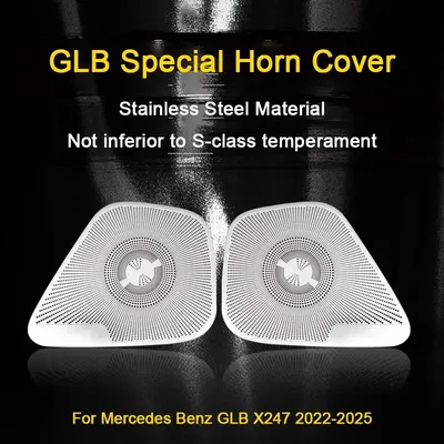 For Mercedes Benz GLB X247 2022 2023 2024 2025,Car Dashboard Tweeter Cover, Trunk Door Audio A-pillar Speaker Cover Loudspeaker