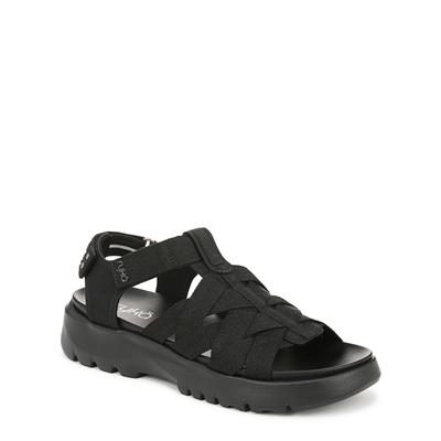 Wide Width Women's Blissful Strappy Sandal by Ryka in Black (Size 12 W)