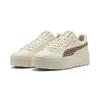 Sneaker PUMA "Karmen II Animal Flair Sneakers Damen", Gr. 41, weiß (alpine snow toasted almond weiß beige), Obermaterial: Synthetik, Fell / Fur; Futter: Textil, Synthetik; Innensohle: Textil; Laufsohle: Gummi, Schuhe