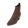 Stiefel MARC O'POLO "mit Innenreißverschluss", Damen, Gr. 36, braun (schwarz braun), Obermaterial: 100% Leder (Rind), Schuhe