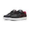 Sneaker PUMA "Scuderia Ferrari Caven 2.0 Sneakers Kinder", Kinder, Gr. 32, schwarz (schwarz rosso corsa rot), Obermaterial: Synthetik, Leder; Futter: Textil; Innensohle: Textil; Laufsohle: Gummi, Schuhe