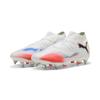 Fußballschuh PUMA "FUTURE 8 PRO MxSG Fußballschuhe Erwachsene", Gr. 46, weiß schwarz glowing rot, Obermaterial: Textil, Synthetik; Futter: Textil, Synthetik; Innensohle: Textil; Laufsohle: Synthetik, Schuhe