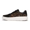 Sneaker FITFLOP "RTG", Damen, Gr. 42, braun (schwarz, braun), Veloursleder, animal-print, modisch, Schuhe, Plateausneaker, Schnürschuh im Retro Look