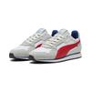 Sneaker PUMA "Softride St Miler Erwachsene", Gr. 38.5, cool light gray for all time rot weiß, Obermaterial:, Leder; Futter: Textil; Innensohle: Textil; Laufsohle: Gummi, Schuhe