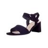 Riemchensandale GABOR "Gabor Sandalen Leder", Damen, Gr. 39, blau (atlantik), Leder, casual, Schuhe