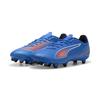 Fußballschuh PUMA "ULTRA 6 PLAY FG/AG Fußballschuhe Damen", Gr. 38, ultra blau weiß glowing rot, Obermaterial: Textil, Synthetik; Futter: Textil; Innensohle: Textil; Laufsohle: Synthetik, Schuhe