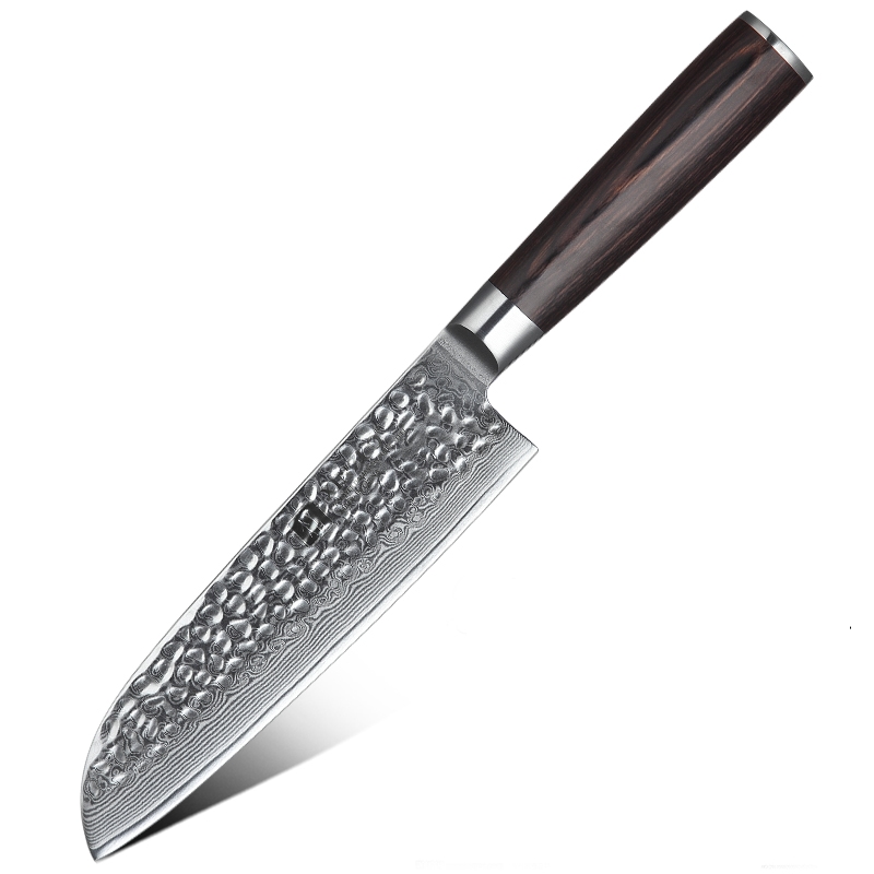 XinZuo - Damast Santoku Messer - B1H He Serie Image