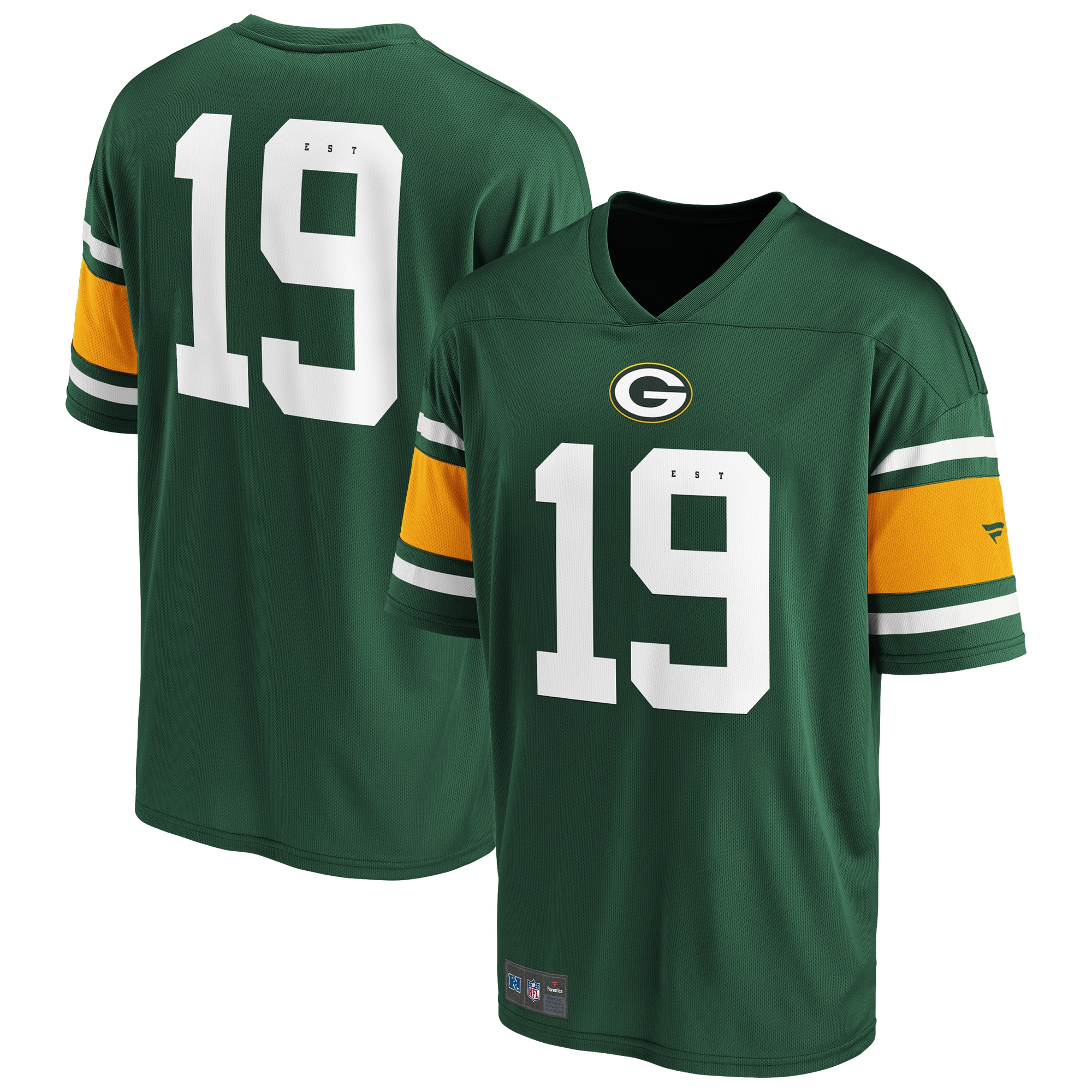 Footballtrikot FANATICS "Fanatics Trikot Green Bay Packers Foundation Supporters", Herren, Gr. L, grün, 100% Polyester, Trikots