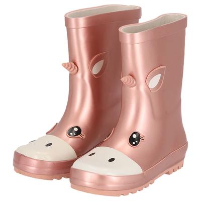 Gummistiefel APOLLO "KINDER STIEFEL", Kinder, Gr. 33/34, bunt (multi color), Obermaterial: 100% Gummi, unifarben mit Farbeinsätzen, casual, Schuhe, Regenschauer ist kein Hindernis mehr Image