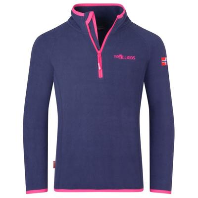 Trollkids - Kid's Nordland Half Zip - Fleecepullover Gr 128 blau Image