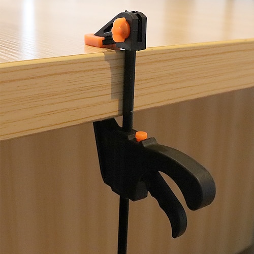 4-Zoll-Holzbearbeitungs-Arbeitsstange Mini-F-Klemmclip-Set, hart, schnell, Ratschenentriegelungsclip, DIY-Zimmerei-Handwerkzeug, Holzbearbeitungsklemme Image
