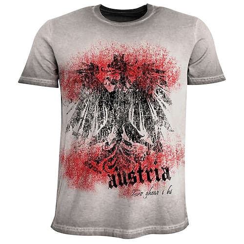 T-Shirt Lederhosen T-Shirt Match Bayerisch München Deutsch alpin Erbe T-Shirt Ärmel Grafik für Herren Erwachsene 3D-Druck für Karneval Oktoberfestbier Party Image