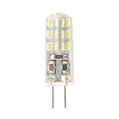 10 stücke dimmbare g4 led-lampe 2w 3w dc12v 3014smd silikon lampe warm weiß/weiß l 360 grad winkel led licht Image