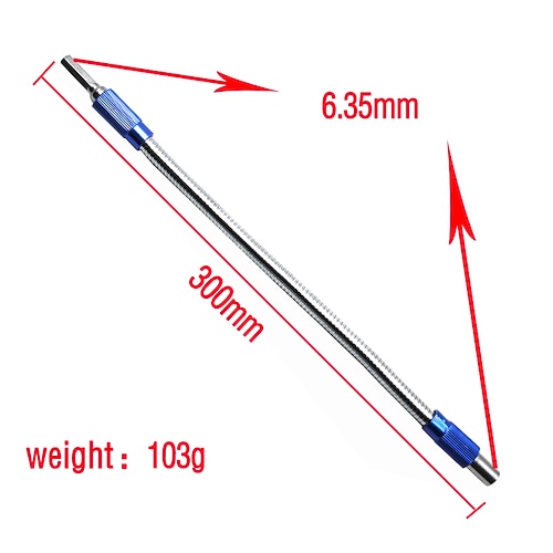 flexibler Bohrschrauber-Bit multifunktionaler universeller Schlangenschlauch Metall-Kardanwellenanschluss weiches Verlängerungsstangenglied Image