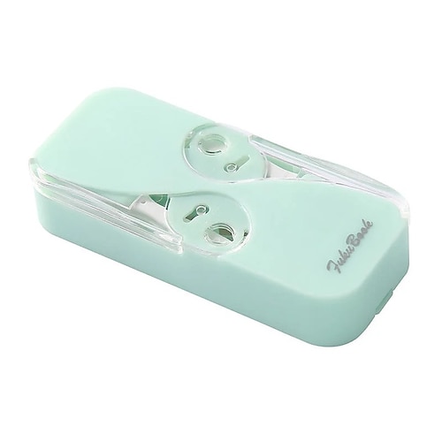 tragbarer Zahnseidenspender, kompakter Zahnstocherhalter mit zwei Öffnungen, Aufbewahrungsbox für Zahnseide für unterwegs, Mini-Etui für Einweg-Zahnseide-Picks für Handtasche, Tasche, Büro, Auto Image