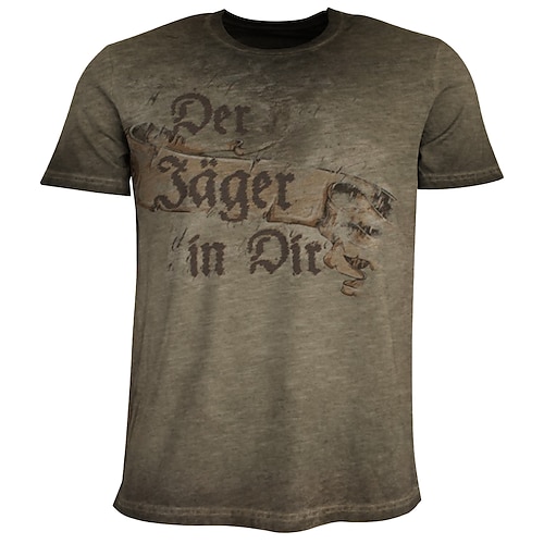 T-Shirt Lederhosen T-Shirt Match Bayerisch München Deutsch alpin Erbe T-Shirt Ärmel Grafik für Herren Erwachsene 3D-Druck für Karneval Oktoberfestbier Party Image