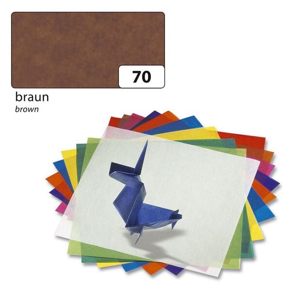 folia Transparentpapier braun 70 x 100 cm 42 g/m² 25 Bogen braun Image