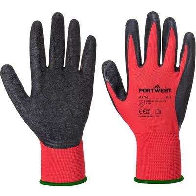 Flex Grip Latexhandschuhe Rot/Schwarz l - Größe 9 Image
