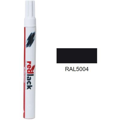 Ausbesserungslack mit Filzstift Blauschwarz RAL 5004 Seidenmatt Mehrflächen-Redlack Image