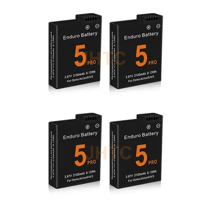 2100mah Battery For DJI Osmo Action 3 4 5 Pro Battery Charger For Osmo Action 5 pro Battery Action5 Camera Accessories Batterie