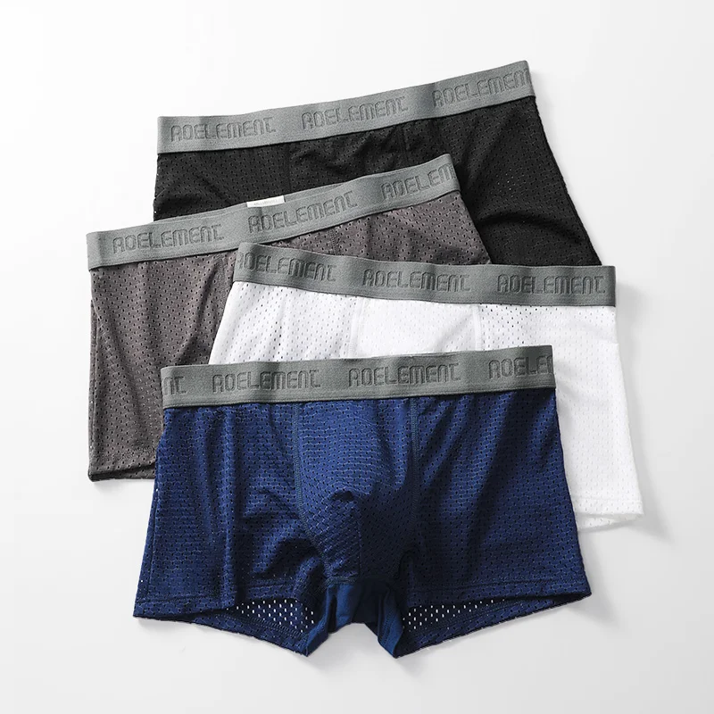 Herrenunterwäsche Herren-Boxershorts Sport Ice Mesh Augen atmungsaktive Sommer-Boxershorts Jugend-Shorts Kopf Image