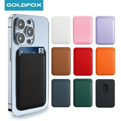 Magnetic Leather Wallet Case For iPhone 14 13 12 Card Holder For Magsafe for iPhone 15 Pro Max Magsafe Wallet Leather Compatible