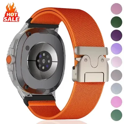 Nylon geflochtenes elastisches Fallschirmband für Samsung Galaxy Watch 8 Ultra Sportarmband für Galaxy 8 Classic 46 mm/8 40 44 mm Image
